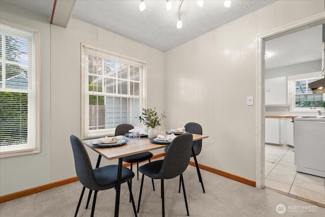 dining area with baseboards and healthy amount of natural light