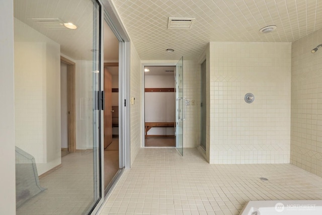 8840 NE 24th St, Clyde Hill, WA 98004 - full bath featuring a stall shower and tile patterned floors