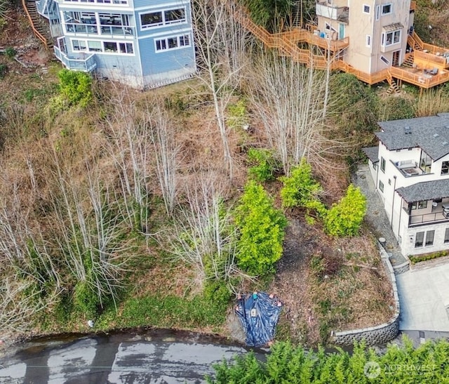 view from above of property