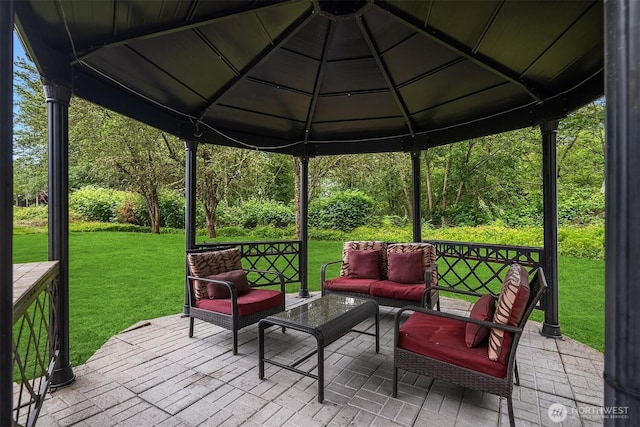 23516 20th Ave W, Bothell, WA 98021 - deck with an outdoor hangout area, a yard, and a patio