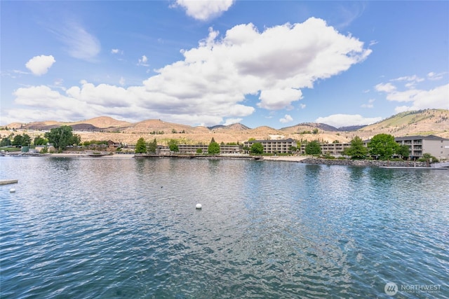 322 W Woodin Ave Unit 711, Chelan, WA 98816 - water view featuring a mountainous background