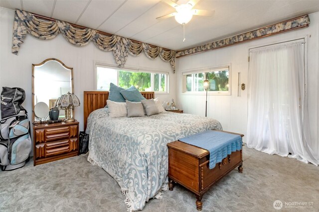 2101 S 324th St Unit 136, Federal Way, WA 98003 - bedroom with carpet and a ceiling fan