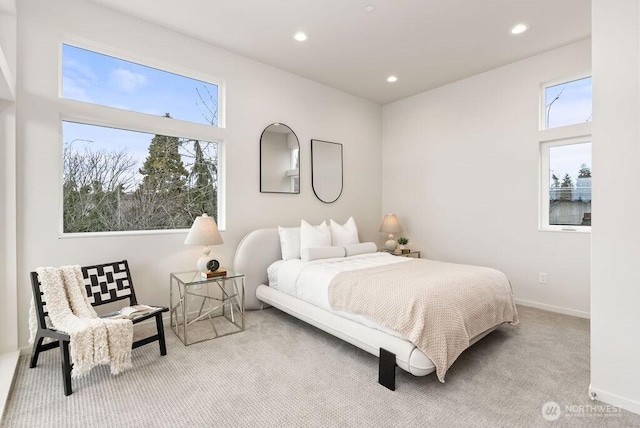 2925 Franklin Ave E Unit B, Seattle, WA 98102 - carpeted bedroom with recessed lighting and baseboards