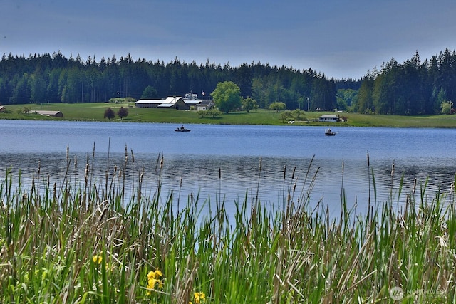 5066 Bayview Rd, Langley, WA 98260 - water view with a heavily wooded area