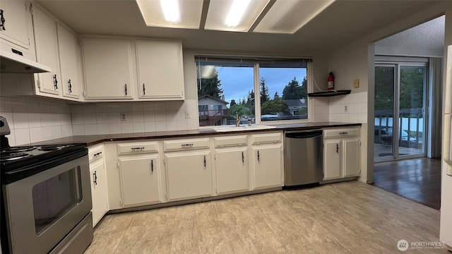 3732 S 254th Pl, Kent, WA 98032 - kitchen featuring appliances with stainless steel finishes, dark countertops, a sink, and plenty of natural light
