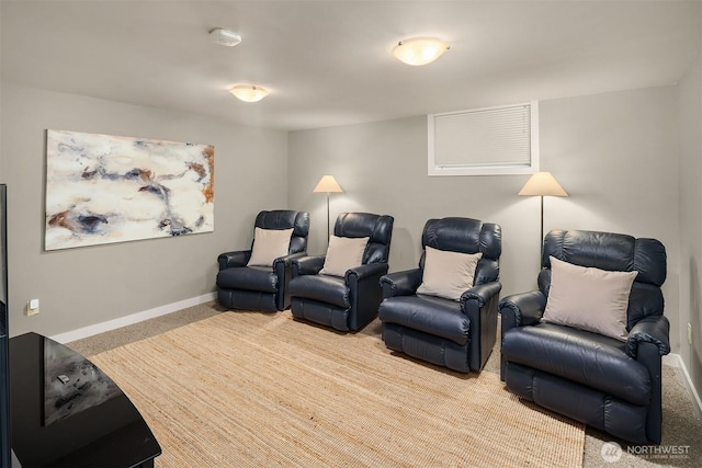 3227 37th Ave S, Seattle, WA 98144 - carpeted home theater featuring baseboards
