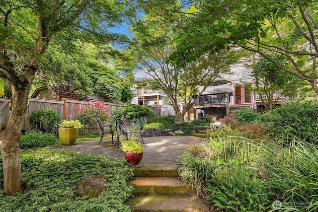 3227 37th Ave S, Seattle, WA 98144 - view of yard with a patio and stairs