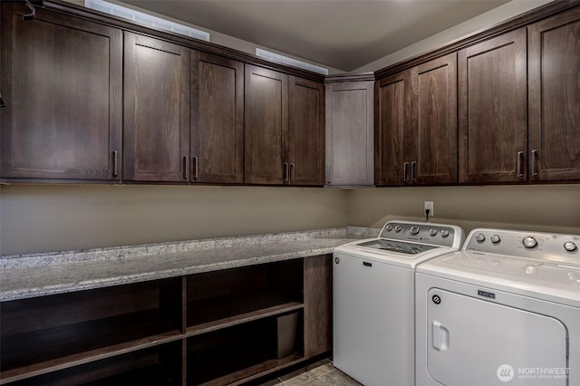 1400 Westpoint Pl, Wenatchee, WA 98801 - laundry room with washer and clothes dryer and cabinet space