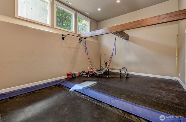 1400 Westpoint Pl, Wenatchee, WA 98801 - workout room with baseboards and recessed lighting
