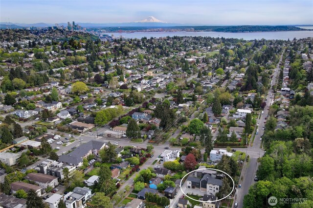 3816B 36th Ave W, Seattle, WA 98199 - view of property location featuring a large body of water and nearby suburban area