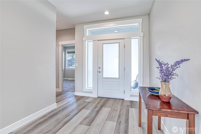 985 Spring Mountain Dr, Wenatchee, WA 98801 - entryway with light wood-style floors and recessed lighting