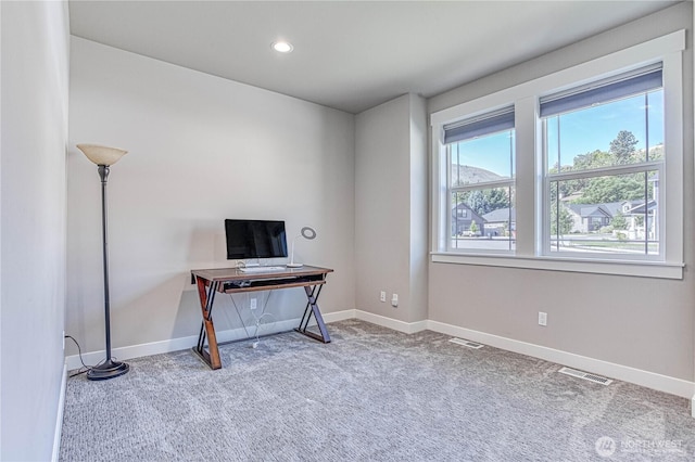 985 Spring Mountain Dr, Wenatchee, WA 98801 - office area with carpet and recessed lighting