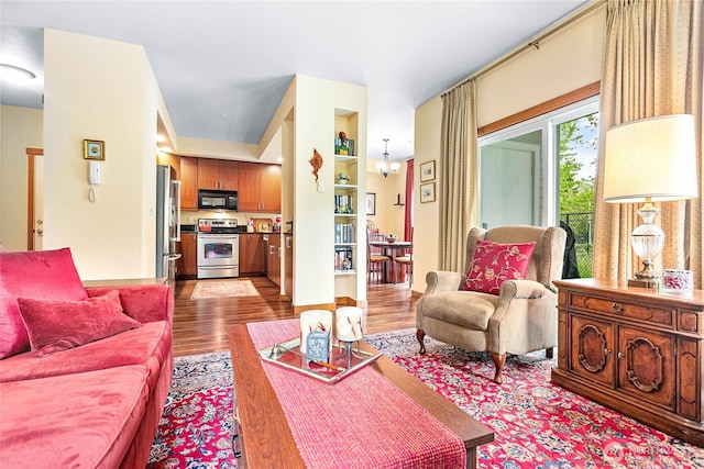 4631 Quinn Ct Unit 101, Bellingham, WA 98226 - living room with dark wood-style floors