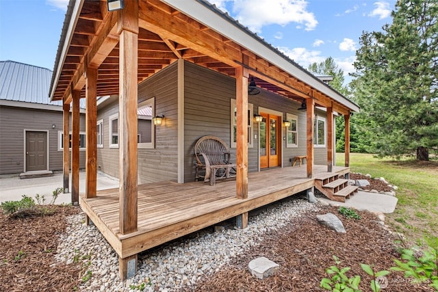 12111 W Shugart Flats Rd, Leavenworth, WA 98826 - view of wooden terrace