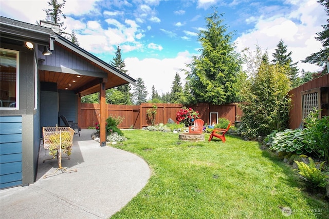 839 St Andrews Way, Bellingham, WA 98229 - view of yard with a patio area