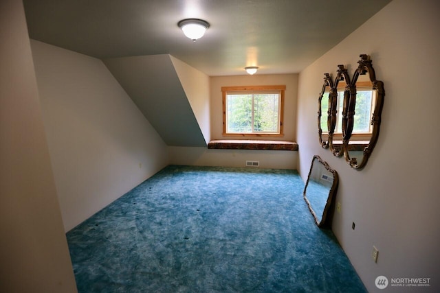 bonus room featuring carpet flooring
