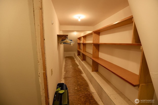 view of storage area
