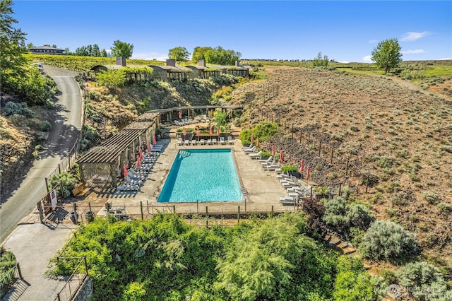 23692 NW Cliffe Pointe Rd Unit 6C, Quincy, WA 98848 - aerial view of a pool area