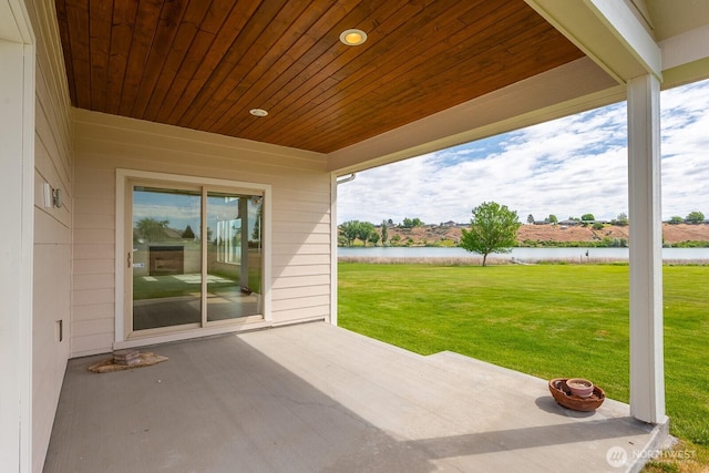 8306ROAD 3.2 NE, Moses Lake, WA 98837 - view of patio / terrace featuring a water view