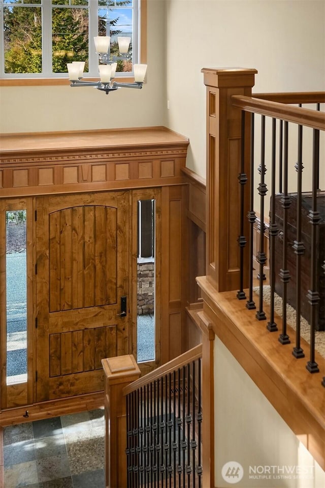 foyer entrance featuring healthy amount of natural light