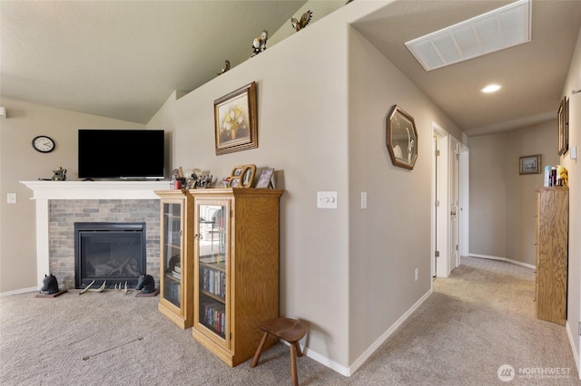 1003 NE Aspen Rd, Moses Lake, WA 98837 - hall with carpet flooring, baseboards, and recessed lighting