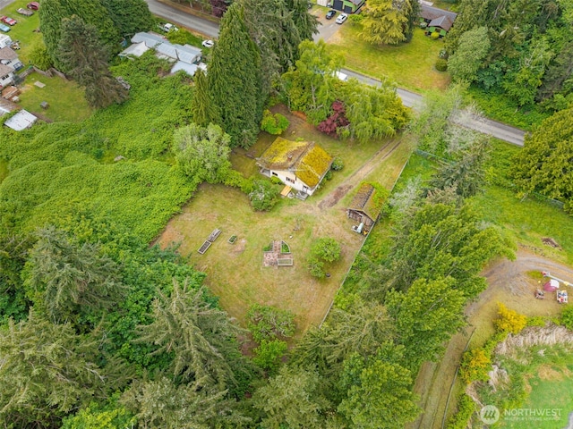 aerial view of property's location