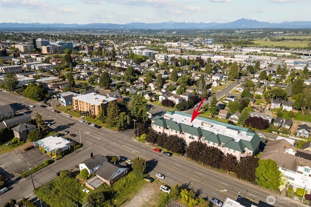 3501 Colby Ave Unit 301, Everett, WA 98201 - drone / aerial view of mountains
