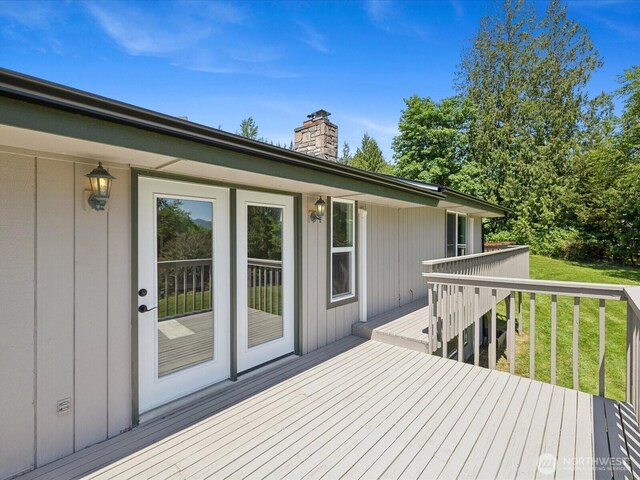 7315 294th St NE, Arlington, WA 98223 - deck featuring a yard