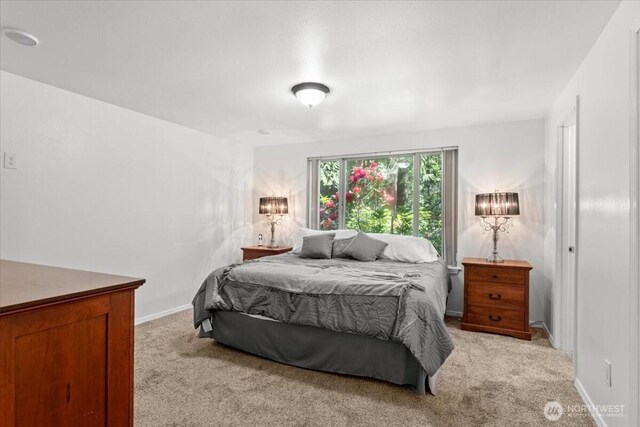 447 E Pointes Dr E, Shelton, WA 98584 - bedroom featuring light colored carpet and baseboards