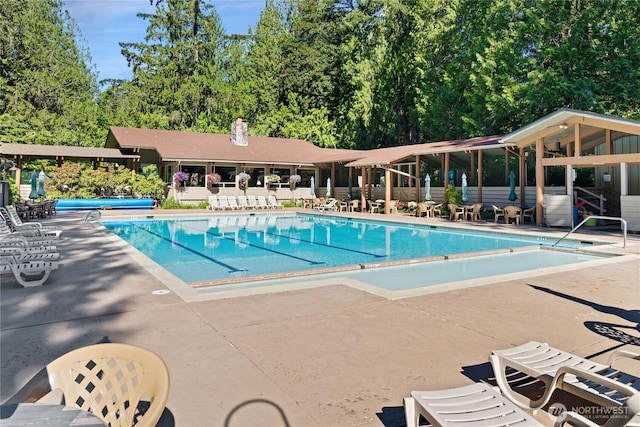 447 E Pointes Dr E, Shelton, WA 98584 - community pool featuring a patio