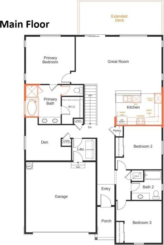 13612 187th St E Unit 32, Puyallup, WA 98374 - floor plan / room layout