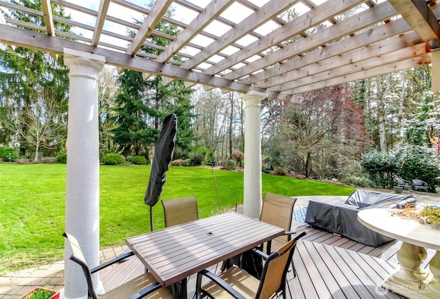2634 59th Ave NW, Olympia, WA 98502 - view of patio / terrace with outdoor dining space and a pergola