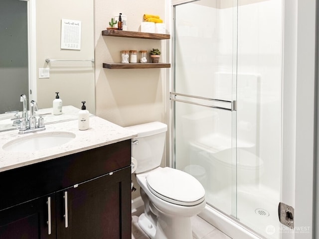 32938 Ash Ave SE, Black Diamond, WA 98010 - full bath featuring a stall shower, toilet, and vanity