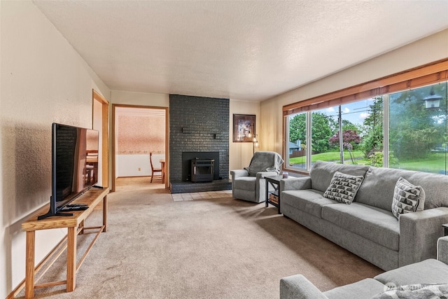 58 Pacific Pl, Longview, WA 98632 - living area with carpet floors and a textured ceiling