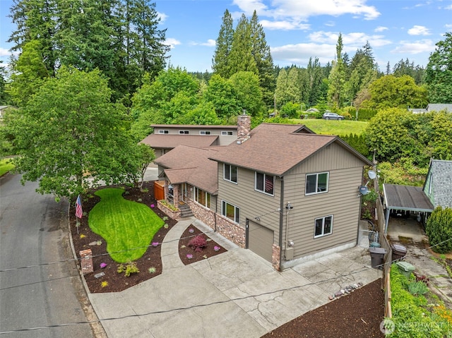 58 Pacific Pl, Longview, WA 98632 - view from above of property