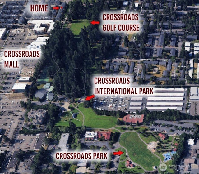 1478 159th Pl NE, Bellevue, WA 98008 - aerial map of property and surrounding area