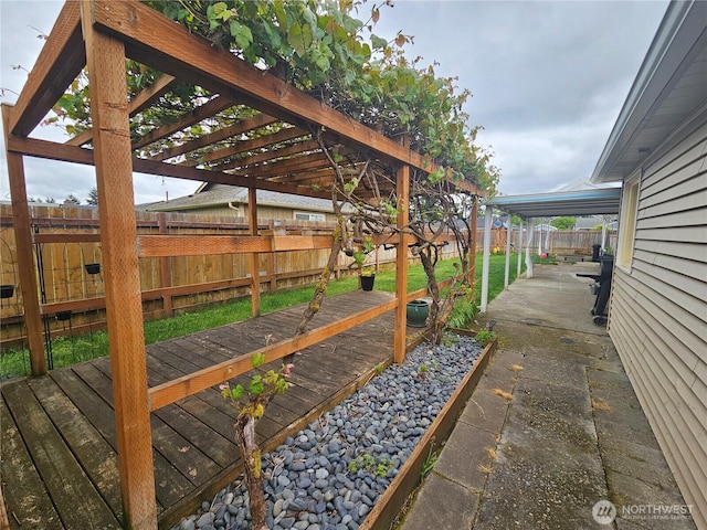 10915 Davisson Rd SW, Lakewood, WA 98499 - wooden deck with a pergola