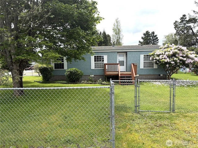 1710 263rd St, Ocean Park, WA 98640 - view of front of home featuring a gate and crawl space