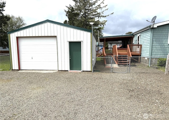 1710 263rd St, Ocean Park, WA 98640 - detached garage with gravel driveway