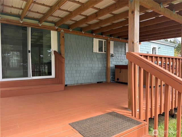1710 263rd St, Ocean Park, WA 98640 - view of wooden deck