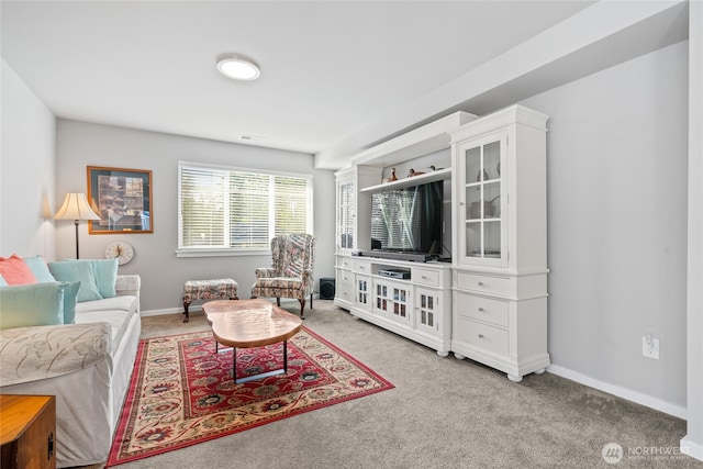2553 Vardon Cir SW, Port Orchard, WA 98367 - living room with light carpet and baseboards