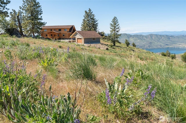 1831 Cottontail Ln, Chelan, WA 98816 - view of yard with a water and mountain view