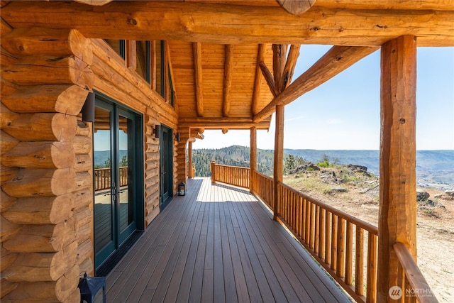 1831 Cottontail Ln, Chelan, WA 98816 - wooden terrace featuring a water view