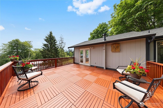 15396 Dewey Crest Ln, Anacortes, WA 98221 - deck featuring french doors