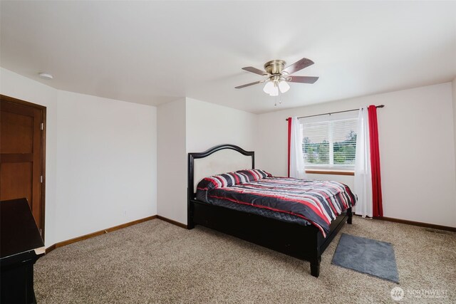 3323 Appaloosa Way, Bremerton, WA 98310 - carpeted bedroom with baseboards and ceiling fan
