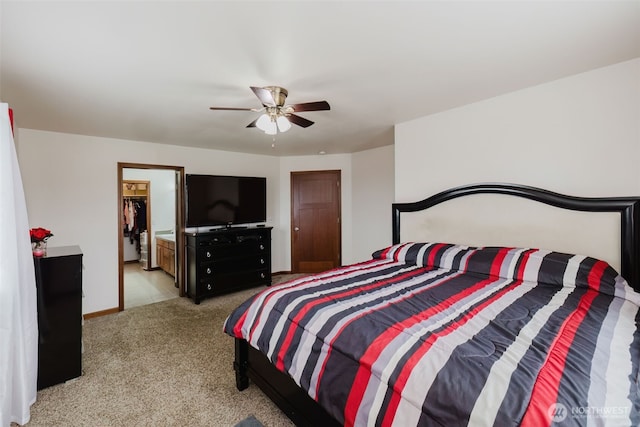 3323 Appaloosa Way, Bremerton, WA 98310 - bedroom with carpet floors, ceiling fan, and baseboards