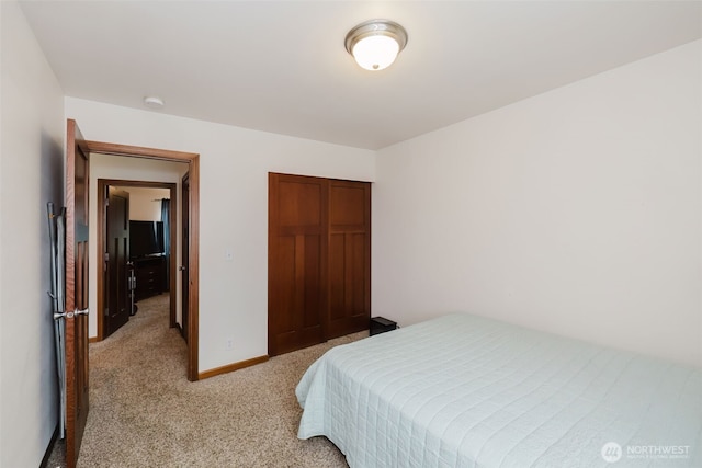 3323 Appaloosa Way, Bremerton, WA 98310 - bedroom featuring light carpet, a closet, and baseboards
