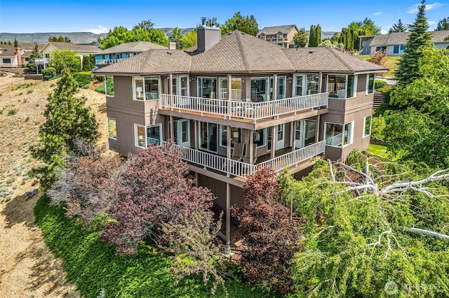 2336 Grand Ave, East Wenatchee, WA 98802 - back of property featuring a chimney