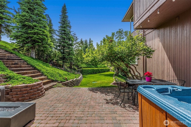 2336 Grand Ave, East Wenatchee, WA 98802 - view of patio with a hot tub