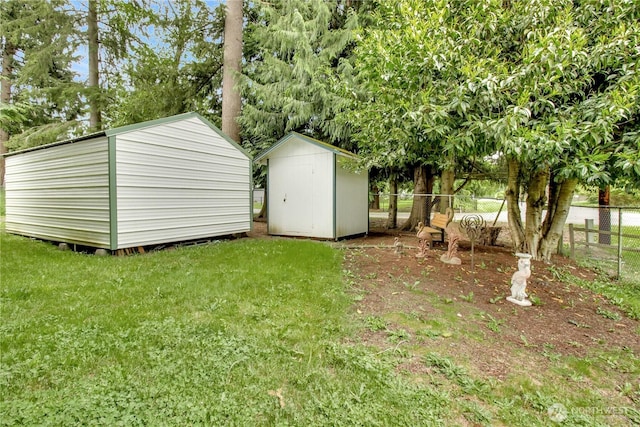 32030 83rd Dr NW, Stanwood, WA 98292 - view of yard with a storage shed and an outbuilding